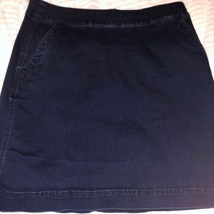 Talbots Jean Skirt
